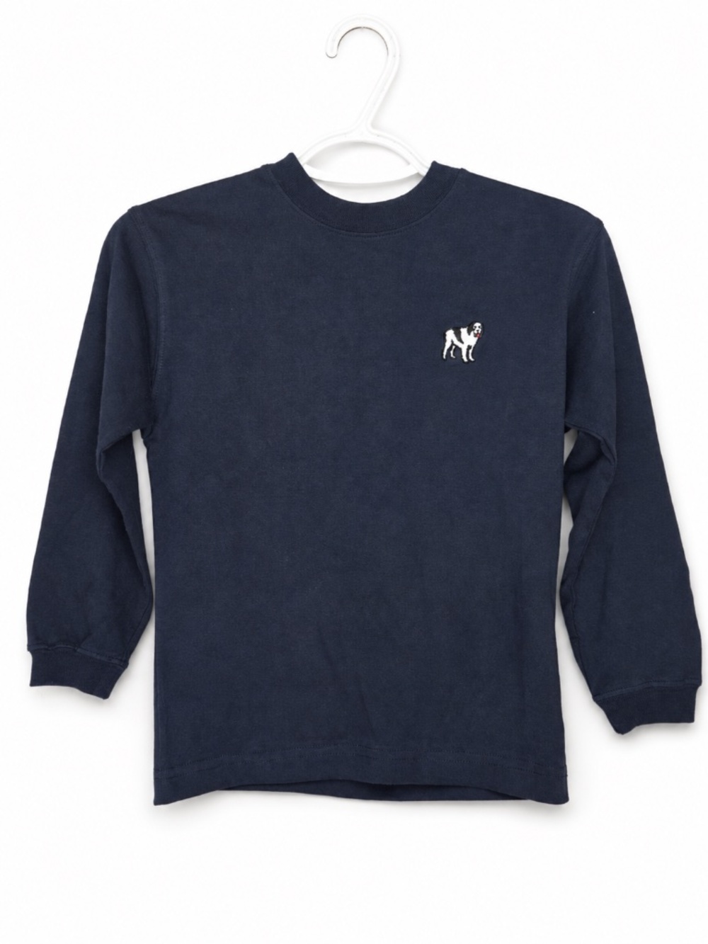 Vintage Big Dogs Kids Long Sleeve Shirt NWT Size 6/7 Navy Blue